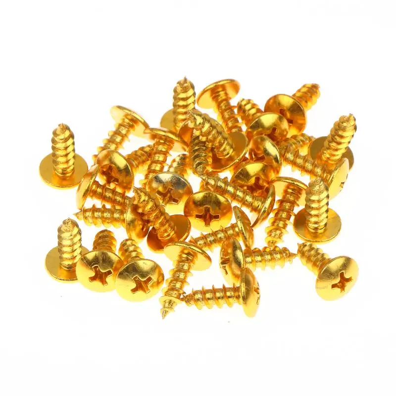 M5x14 Self-Tapping Decorative Screws 30Pcs Durable Aluminum Alloy Colorful for Household Appliance Repair Maintenance