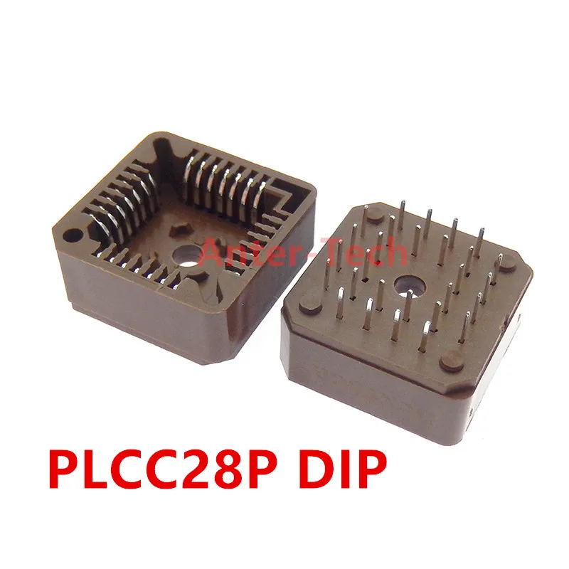 PLCC IC Socket DIP 28PINS PLCC-28 NEW DIP PLCC-28 IC chip carrier PLCC socket all around DIP In Stock