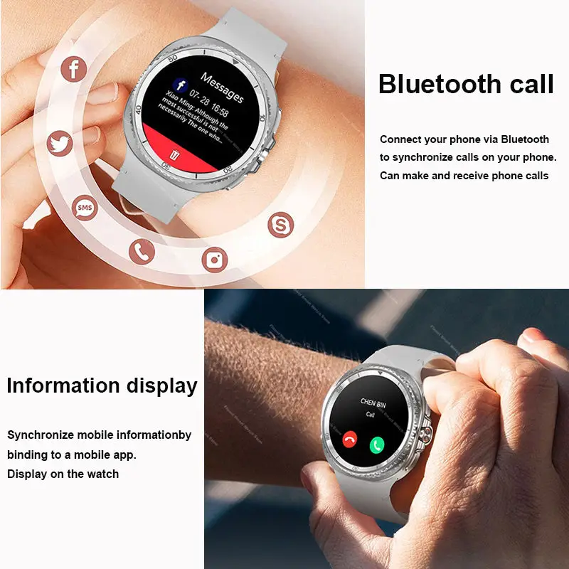 2025 새로운 스마트 시계 8 클래식 46mm 울트라 HD 화면 ChatGPT GPS NFC 나침반 시계 블루투스 통화 방수 Smartwatch 남성 여성