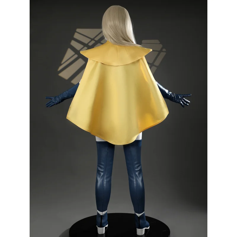 Blonde Blazer Game Dispatch Cosplay Costume Women's fantasy jumpsuit, leg cover cloak mask shoes Halloween party uniform XS-XXXL view 3