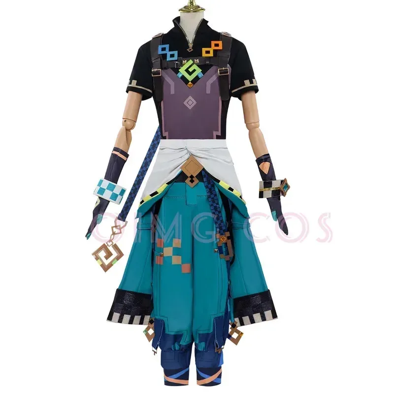 Genshin Impact Kinich Costume Cosplay Uomini adulti Parrucca di Carnevale Uniforme Anime Costumi di Halloween Gioco di travestimento