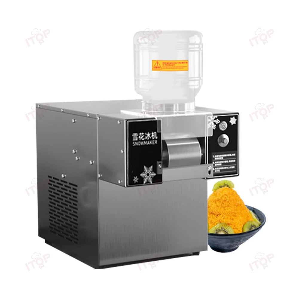 60kg/24h Smoothie Machine Snow Ice Making Machine Snowflake Shaved Continuous Snowflake Ice Maker 360w For Dessert Shop