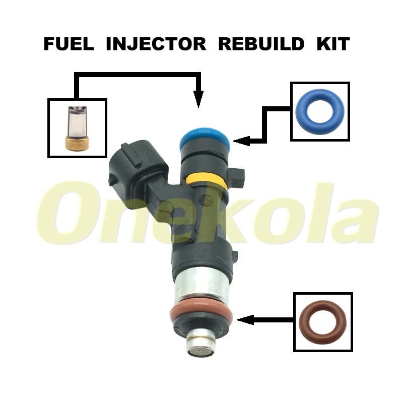 Fuel Injector Service Repair Kit Filters Orings Seals Grommets For Infiniti FX35 G35 Nissan Murano 350Z 0280158042 16600-CD700