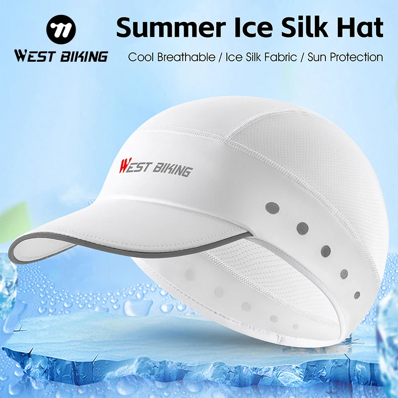 

WEST BIKING Summer Cycling Caps Sun Visor UV Protection Bike Hat Helmet Liner Men Women Outdoor Running Cool Sport Gear