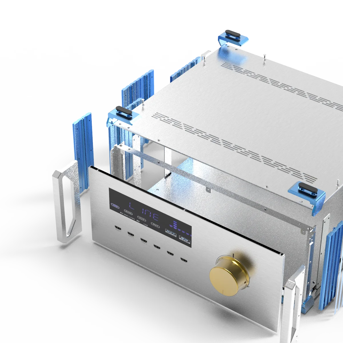 Custom Industrial Equipment Instrument Enclosure Power Supply Baffle plate Computer Chassis 4U Sheet Metal Switch Server Case