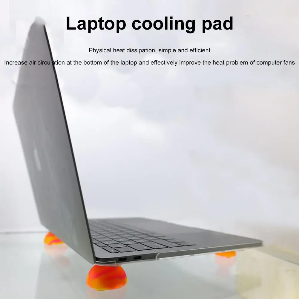 Silicone Laptop Fan Heat Pad Laptop Cooling Pad Office Daily Life Home N6I0