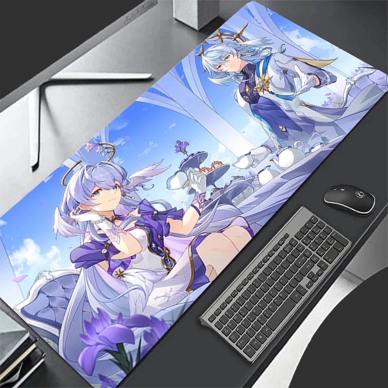 Tapis de souris ordinateur h-honkai Star Rail Robin accessoires de jeu tapis de clavier bureau PC tapis de souris en caoutchouc décoration tapis de souris de bureau