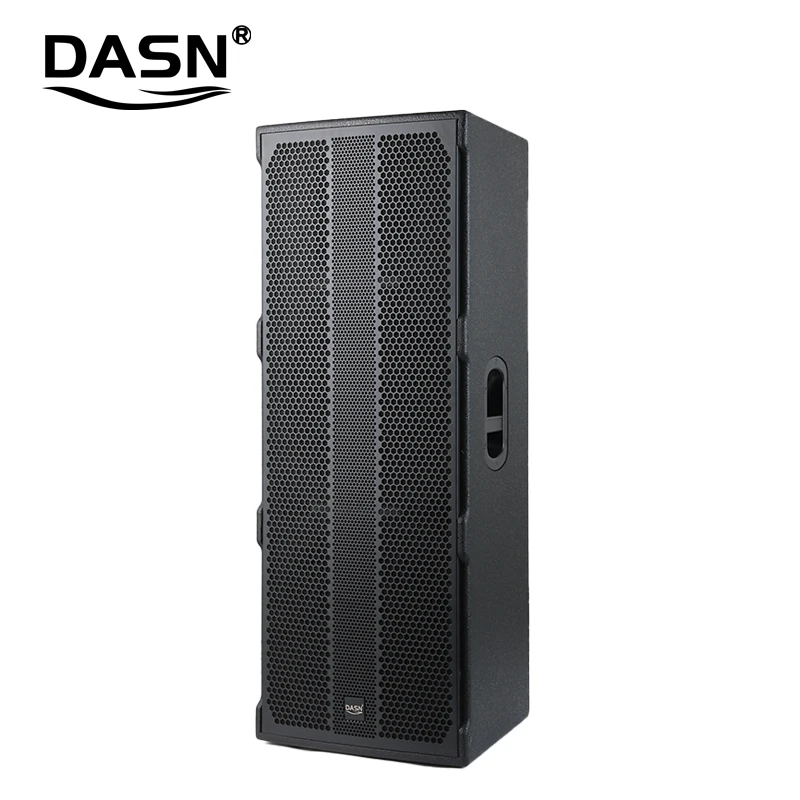 DASN Q215DC Double 15 Inch 1000W RMS DJ System Home Stage Active Full Frequency Wooden Cabinet Speaker