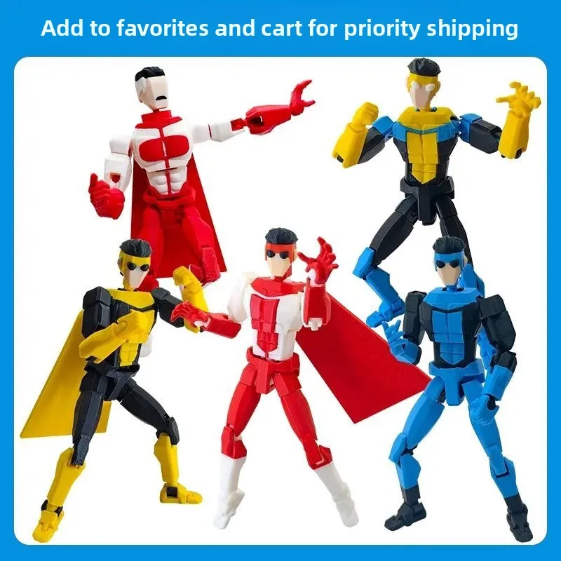 Figurine articulée imprimée en 3D Invincible Boy Invincible Mark Titan13 T13 Dummy13, multi-articulations, mobile, ornement de bureau