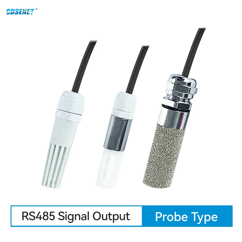 

RS485 Temperature and Humidity Transmitter CDSENET Probe-type KTH2-R Series Modbus RTU DC8-28V Reverse Polarity Protection