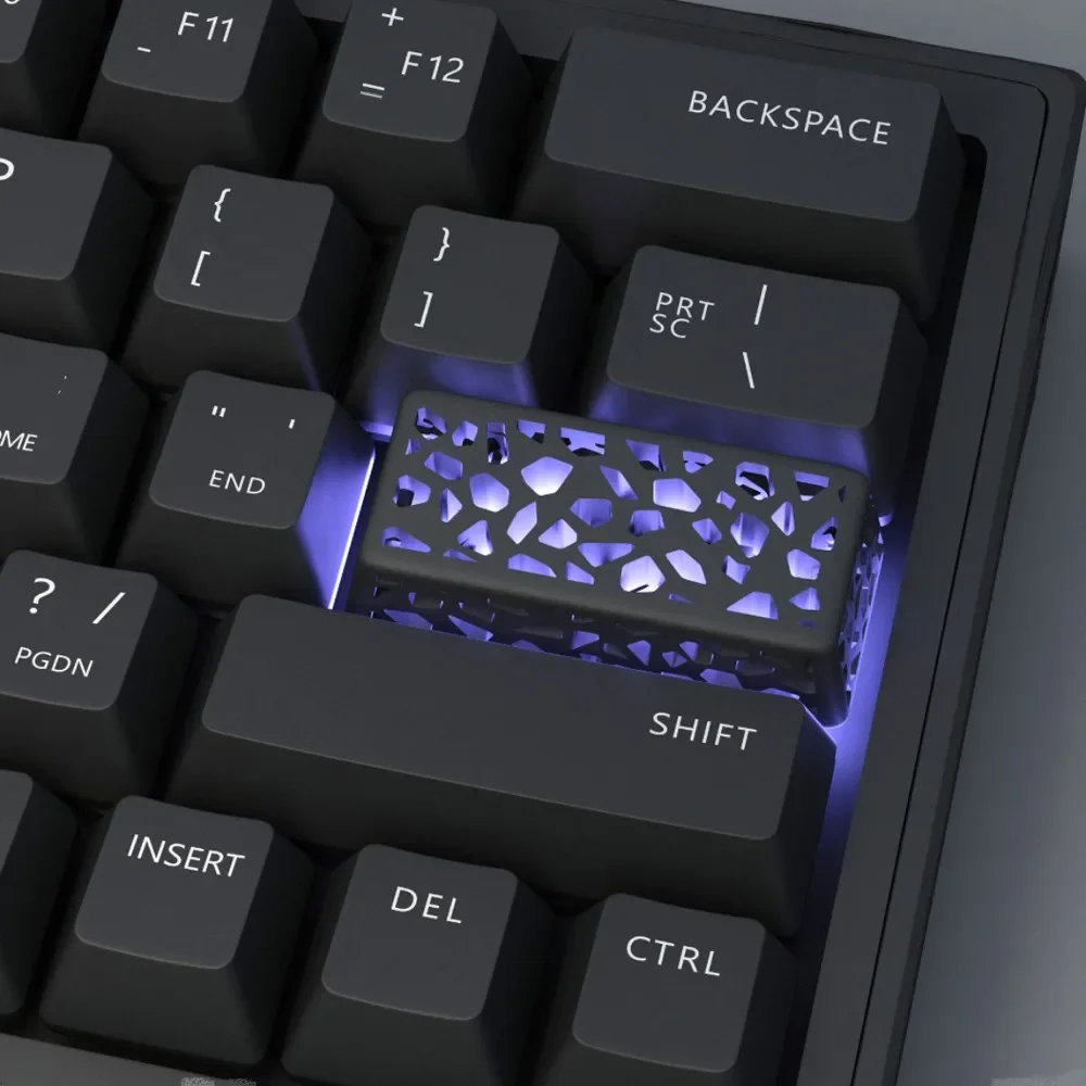Hollow Translucent Keycap Resin Space Bar Mechanical Keyboard Enter Key Personalized Three-dimensional Keycap Translucent ESc