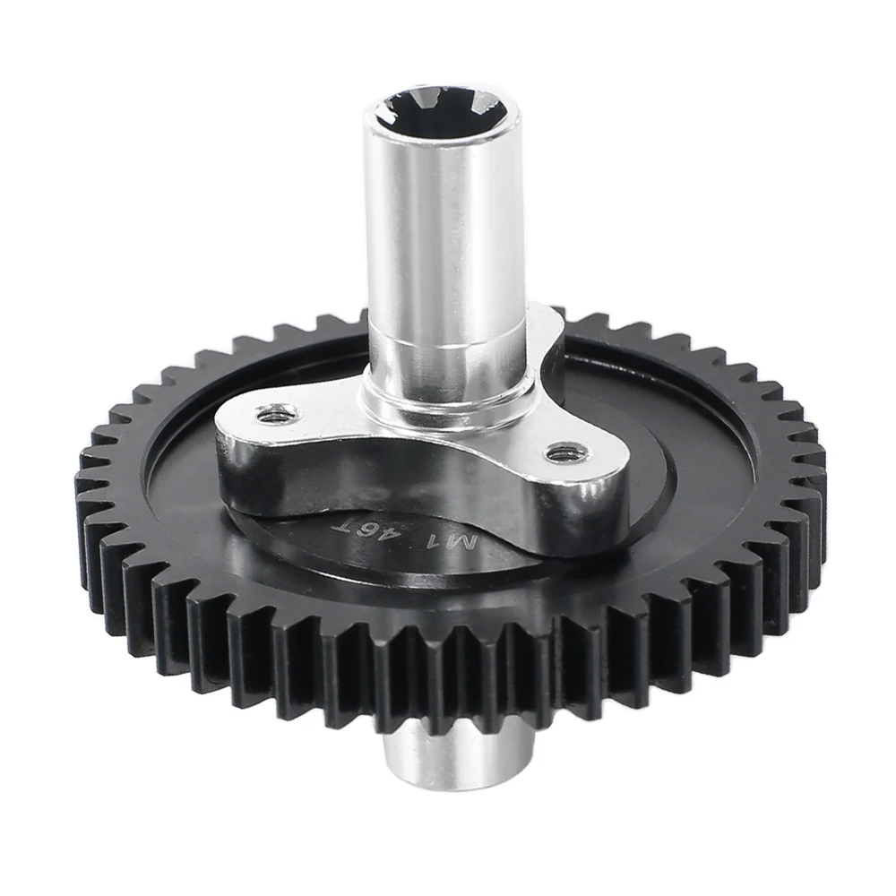 HFLRC Slipper Clutch Spur Gear Assembly M1 30T 40T 43T 44T 46T Steel Gear with Aluminum Splined Cup for 1/10 RC Car