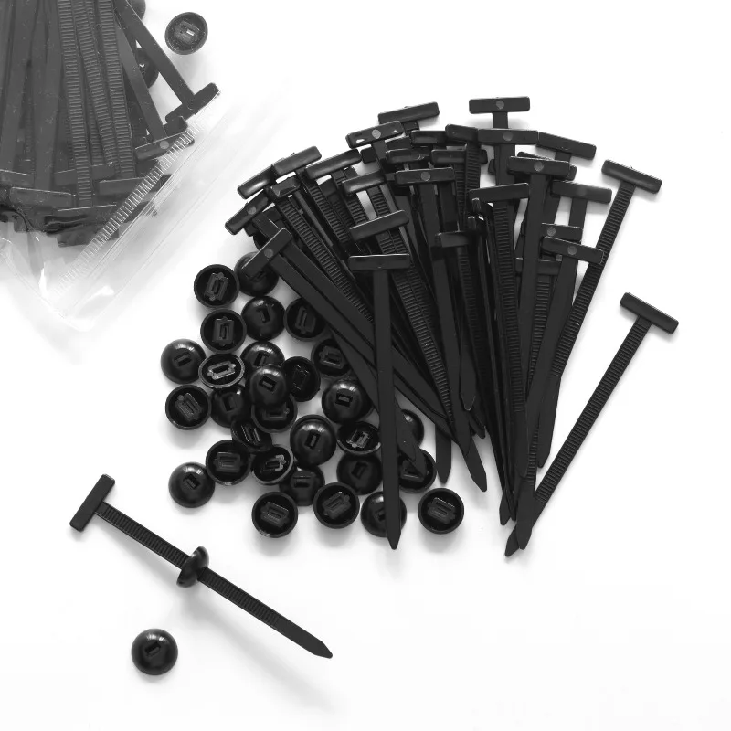 Universal Nylon Cable Tie Buckle Auto Fastener Screw Replacement Clip Car Fender Trunk Engine Guard Panel Wire Management Secure