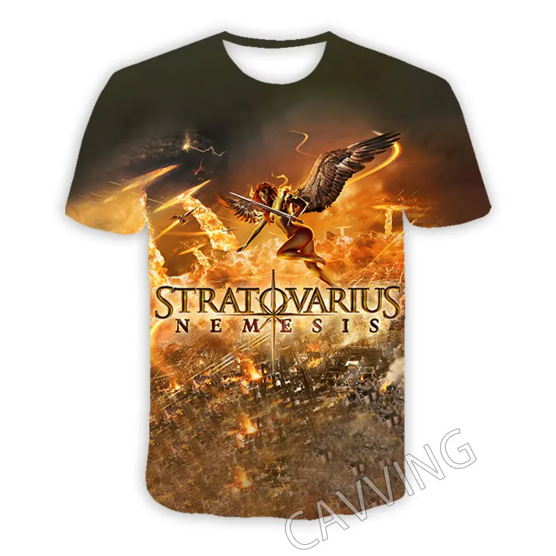 New Fashion Women/Men\'s 3D Print  Stratovarius Band Casual T-shirts  Hip Hop Tshirts Harajuku Styles Tops Clothing   T01