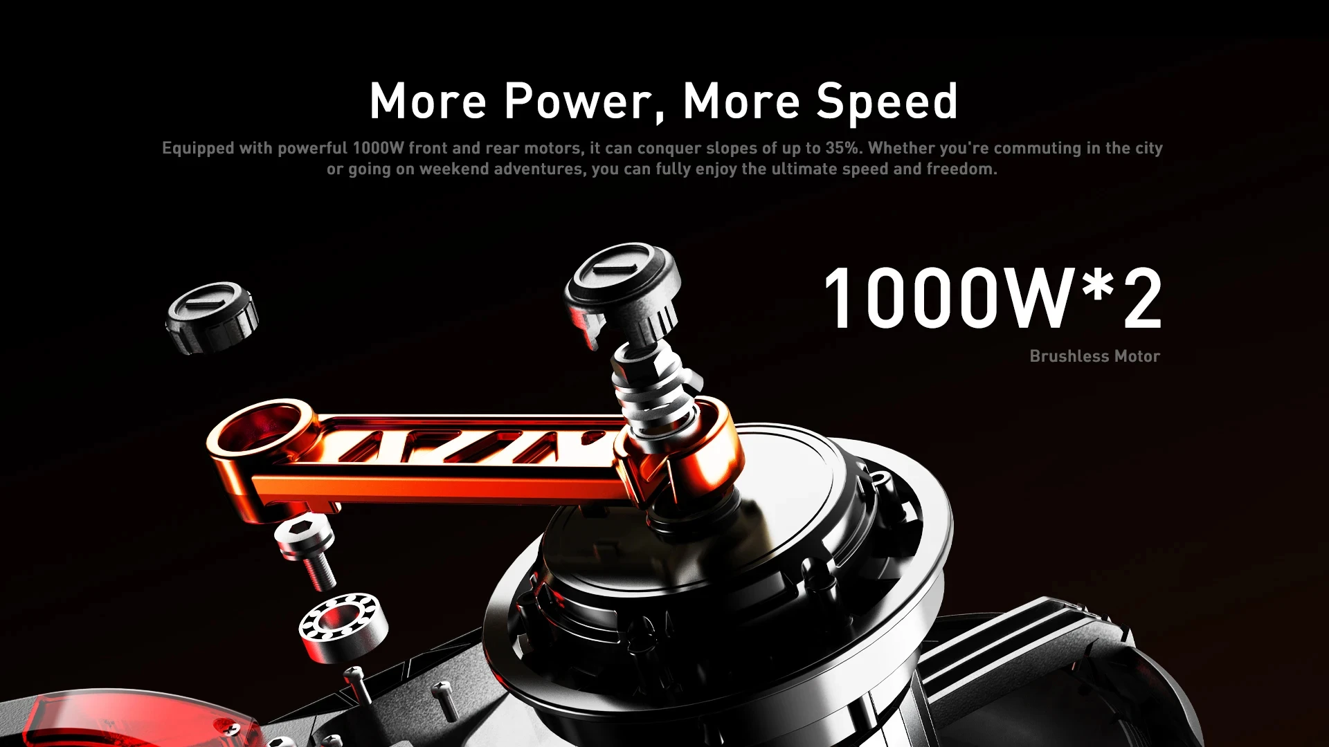 JOYOR S10-s-z E-Scooter 1000W * 2 Doppelmotor 60V18AH Hochleistungs-Lithiumbatterie 10 Zoll Offroad-Reifen Hydraulische Bremse Aluminiumlegierung Leichtgewichtiger 30KG Rahmen All-Terrain-Pendler-Scooter Maximale Reichweite 80km Maximale Geschwindigkeit 60km/h Elektroroller – Detail 15