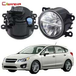 2 X Car External LED Fog Light Assembly DRL 30W 6000LM Fog Daytime Running Lamp For Subaru Impreza Hatchback (GP_) 2011-2016