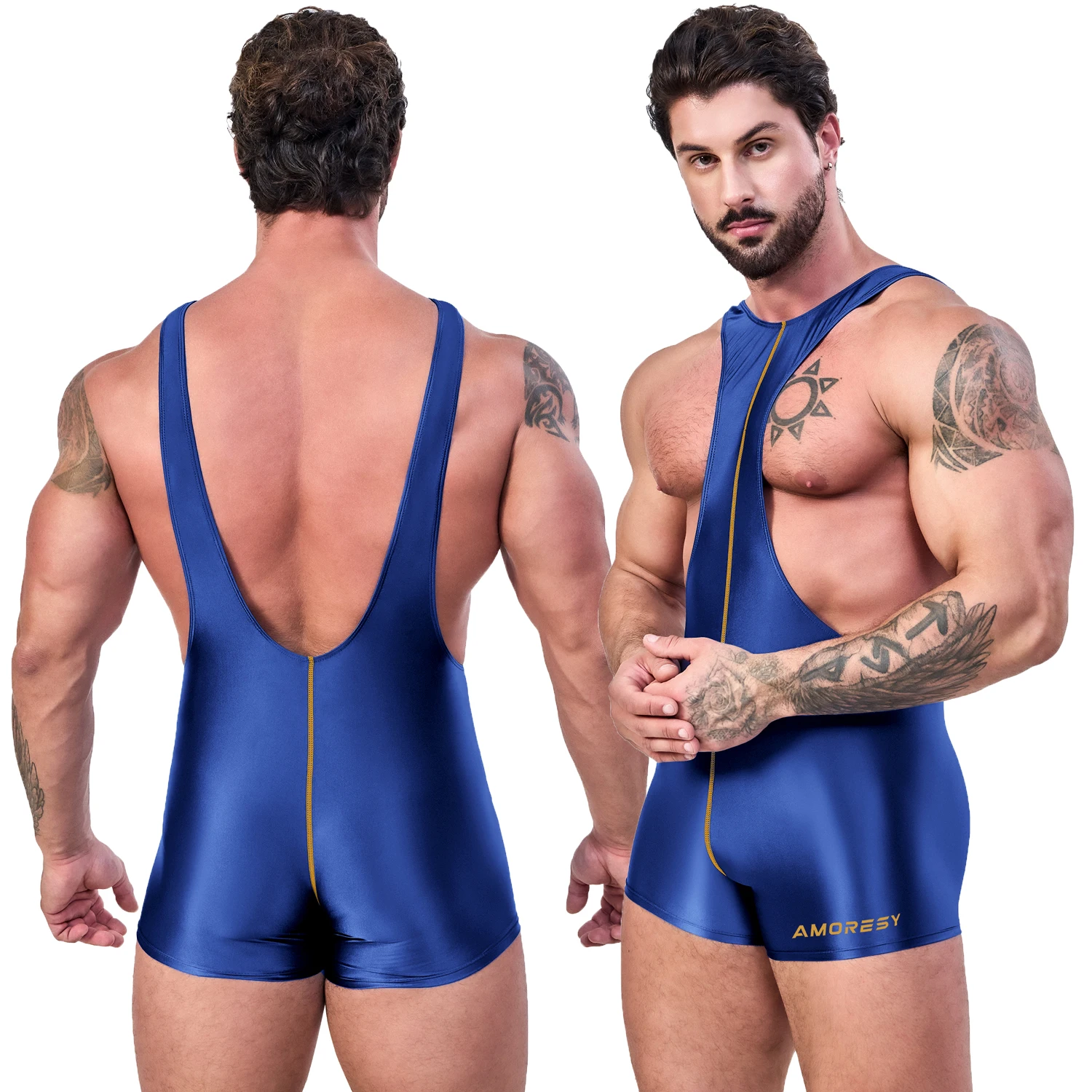 

AMORESY мужские атласные глянцевые быстросохнущие дышащие велосипедные шорты для фитнеса гладкие колготки велосипедный комбинезон жилет на подтяжках трико