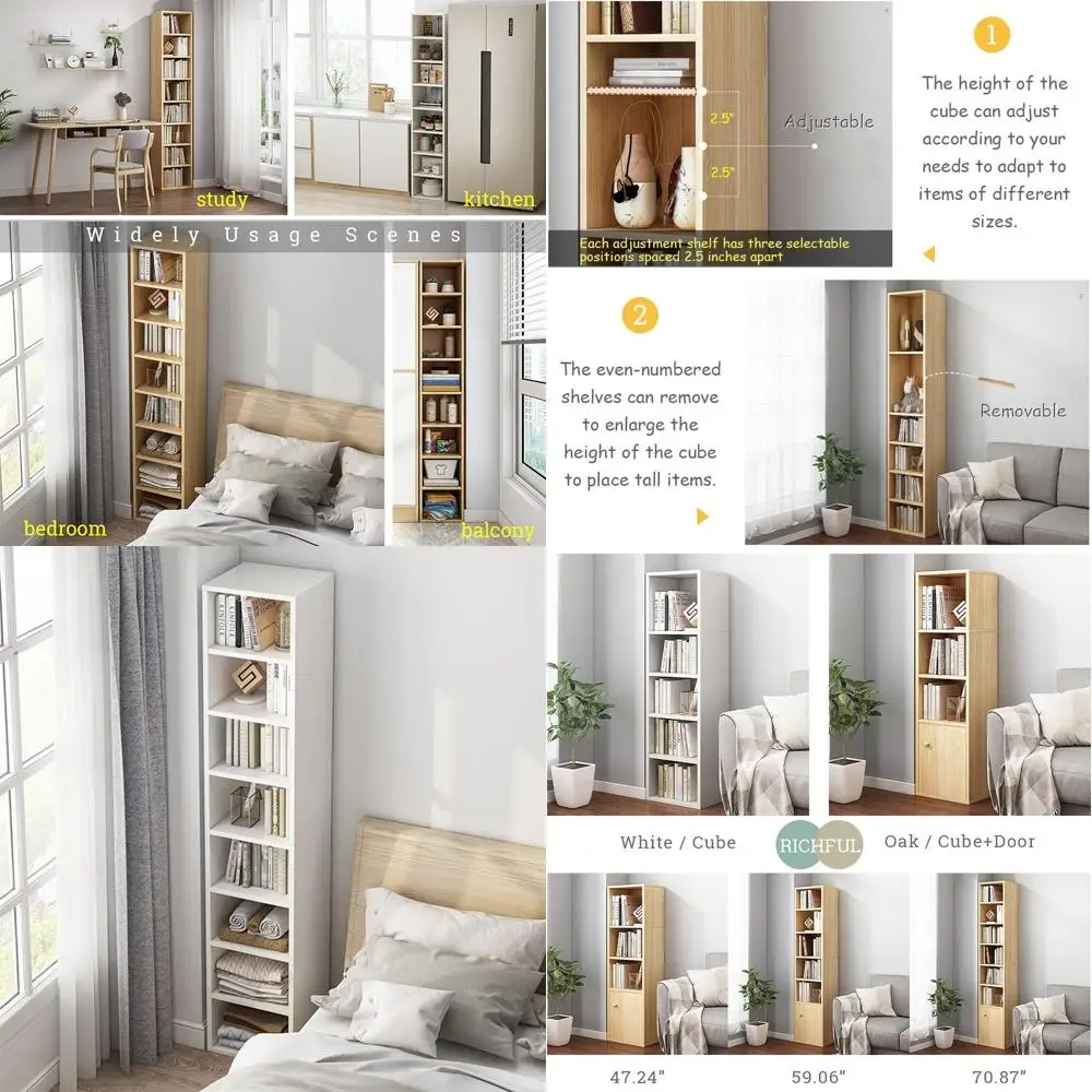 Narrow 59 Tall Open…