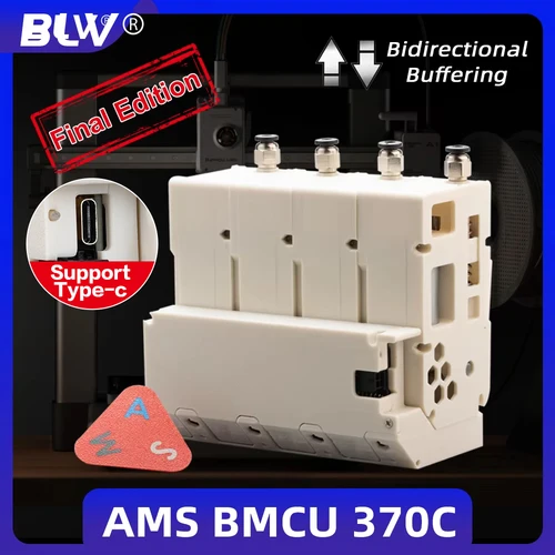 Imagen 1 del producto BLV BMCU 370C Soluciones AMS MMU de código abierto AMS lite 370 130 BMCU370 compatible con recarga automática Soporte agrícola Tipo-c