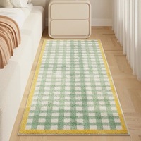 VIKAMA Bed Rug Ins Wind Rug Lattice Simple Room Bedroom Long Bed Mat Imitation Water Bay Window Balcony Mat Home Decoration