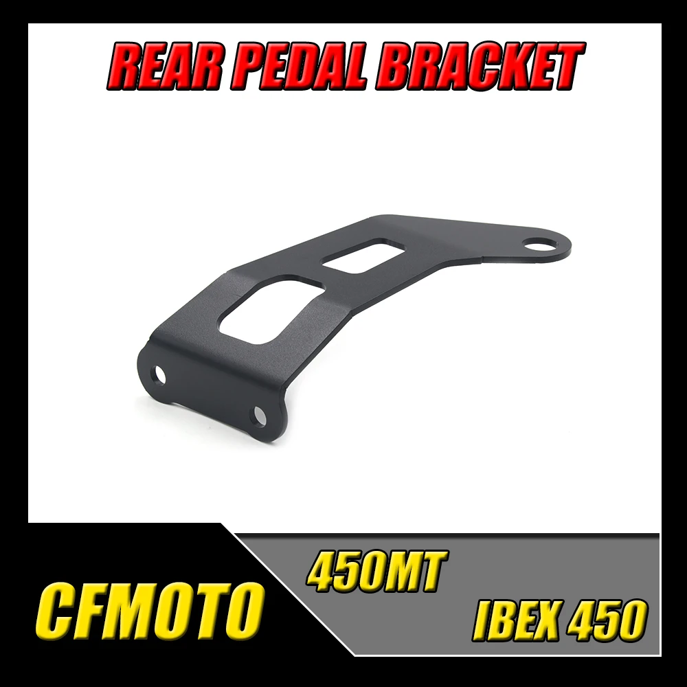 

For CFMOTO 450MT Motorcycle Rear Foot Rest Blanking Plates Fit CFMOTO 450MT Exhaust Bracket Footpegs Holder Hanger Accessories