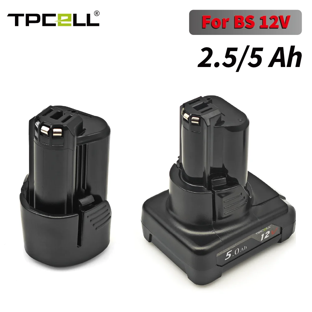 TPCELL 12 فولت ل BAT411 2.5/5Ah استبدال البطارية بوش 12 فولت بطارية لبوش BAT412A BAT413A