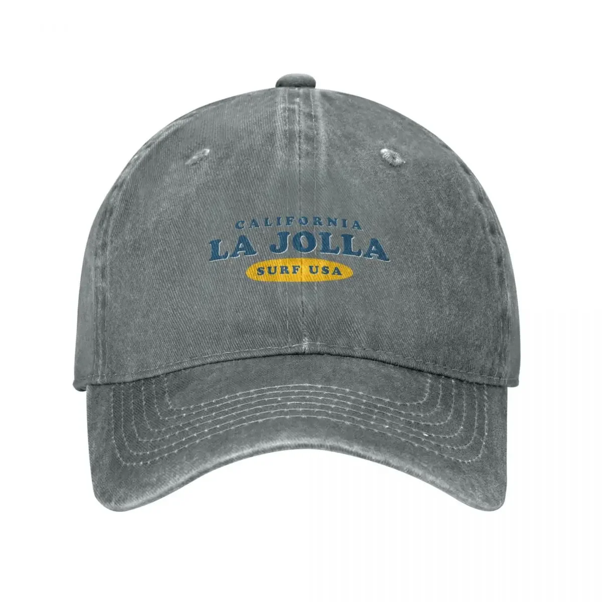 La Jolla California Vintage Retro Surf USA Travel Vacation Summer Sunset Beach Baseball Cap Male hat Men Hats Women's