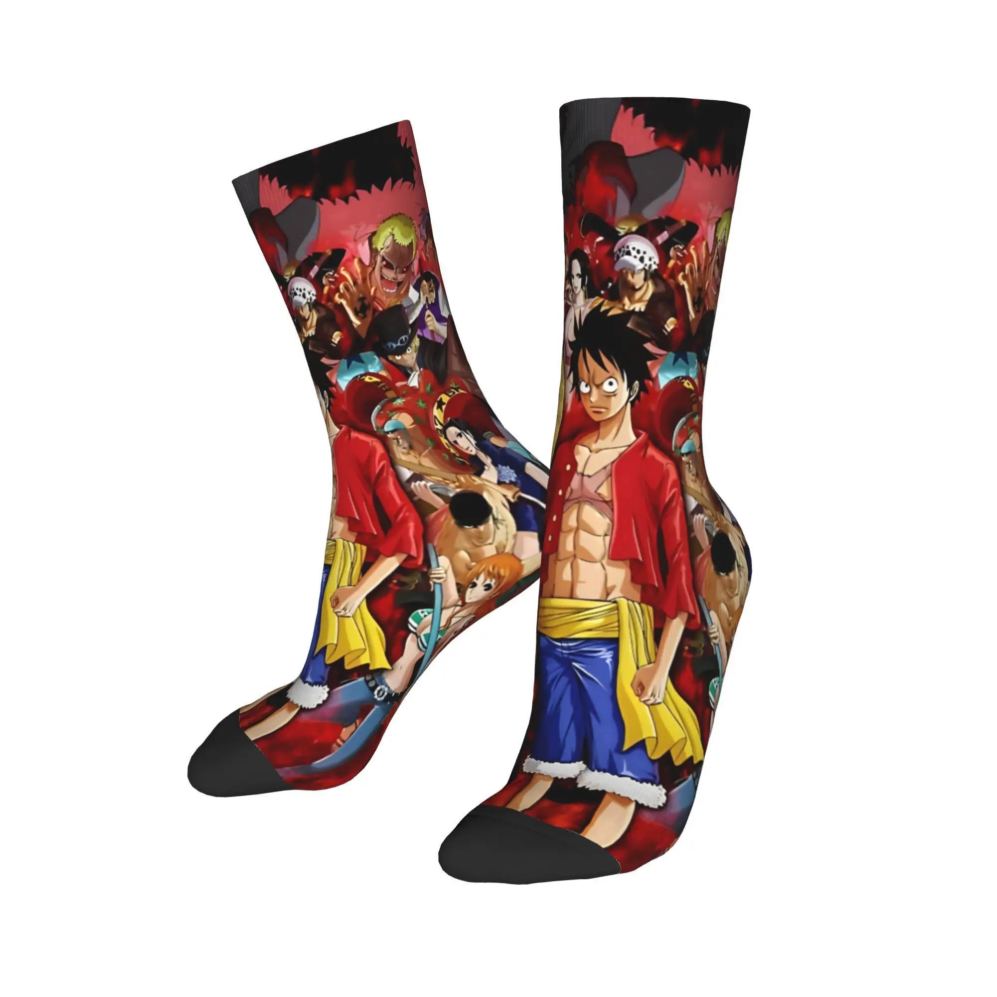 one piece anime manga luffy Socks Merch For Men Women  Print Socks Super Soft Stockings - Image 2