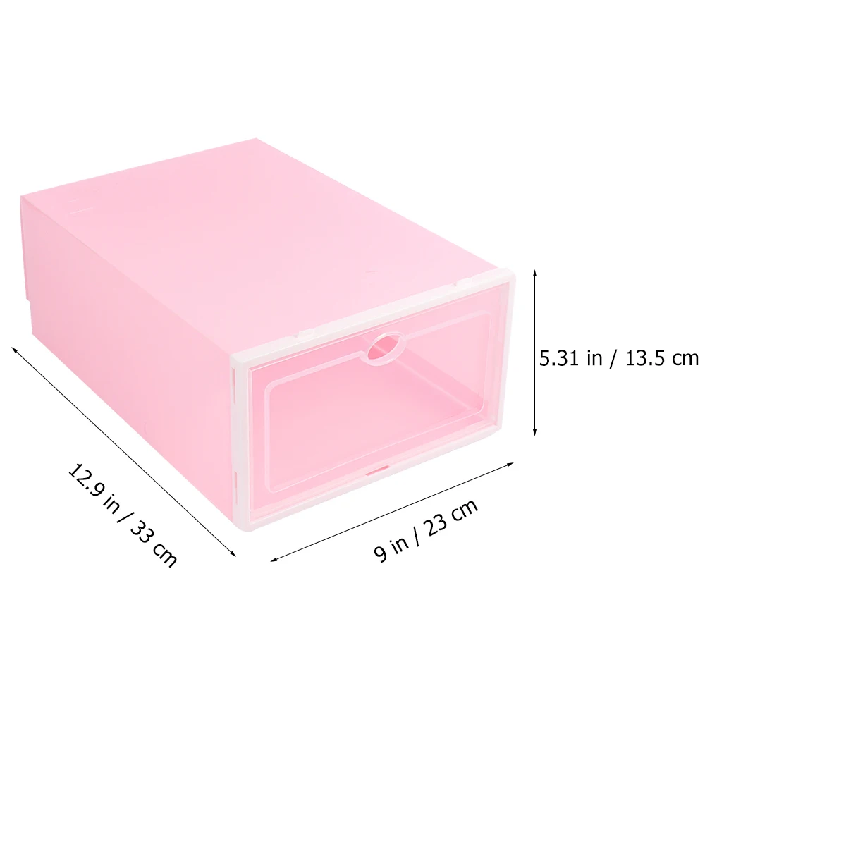 

6PCS Transparent Shoe Storage Box Clear Door Stackable ganizer for Home Closets Entryway Thicken Material