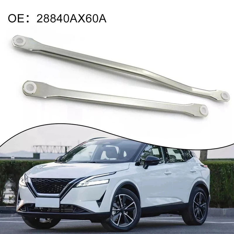 2Pcs Windscreen Wiper Rod Linkage Repair Set For Nissan Micra 28840AX60A