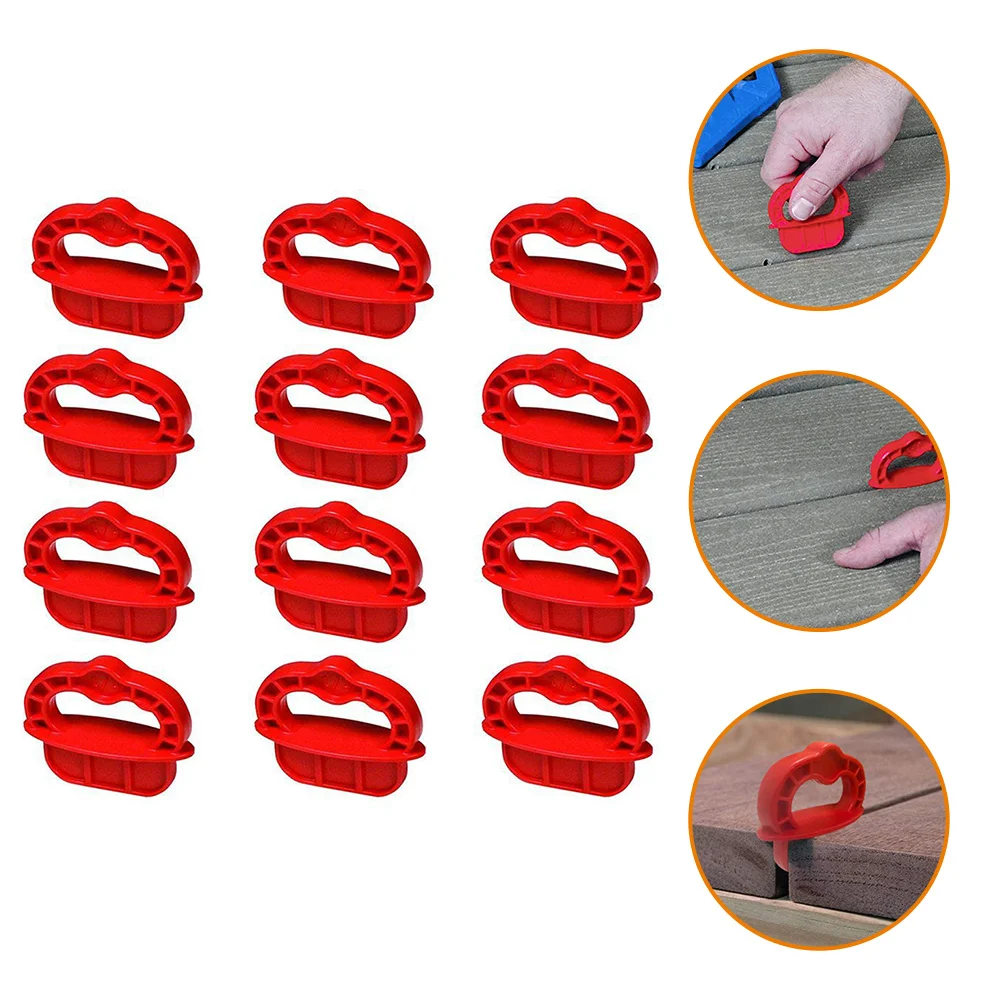 

12 Pcs Wooden Board Sandwich Spacer Tool Deck Building Tools Spacers 1/4 Gap Decking Complex
