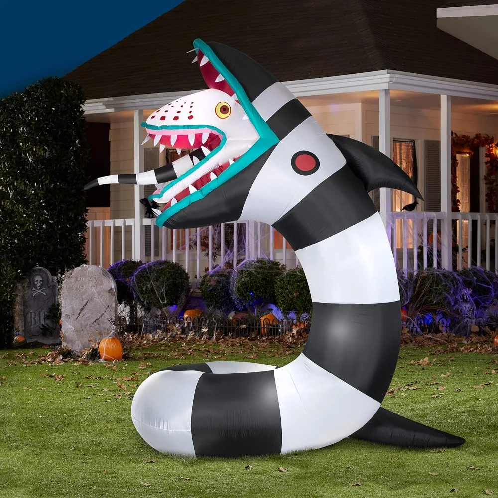 

9.5' Animated Airblown Inflatable Beetlejuice Sandworm w/LEDs