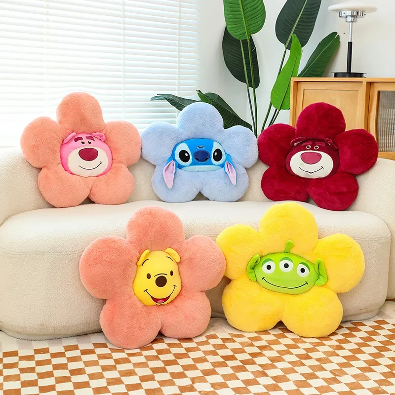 

Disney Stitch Stuffed Plush Doll Cushions Pillow Action Figure Toy Winnie The Pooh Lotso Kawaii Cushion Decoration Birthday Gift