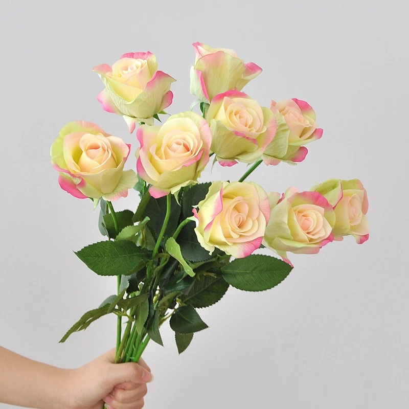 10pcs/pack Artificial Rose Home Decoration Event Party Creative Festival Friend Gift Simulation Flower