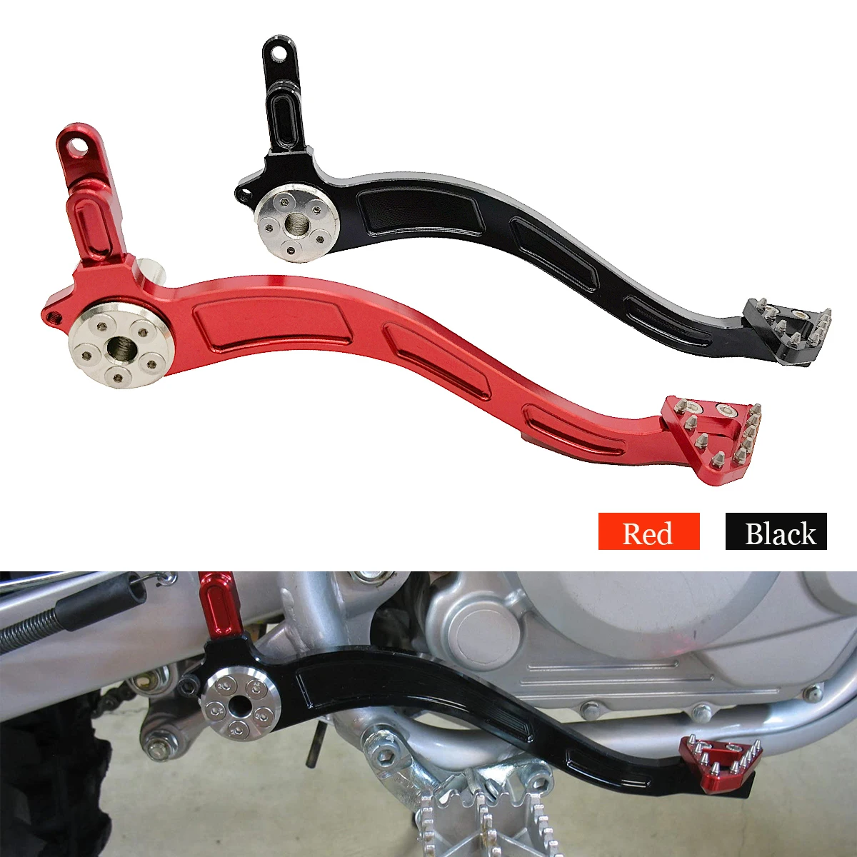 Motorcycle CNC Aluminum Rear Brake Pedal Lever For Honda CRF 150F 230F CRF150F CRF230F 150 230 F 2003-2020 Enduro Dirt Pit Bike