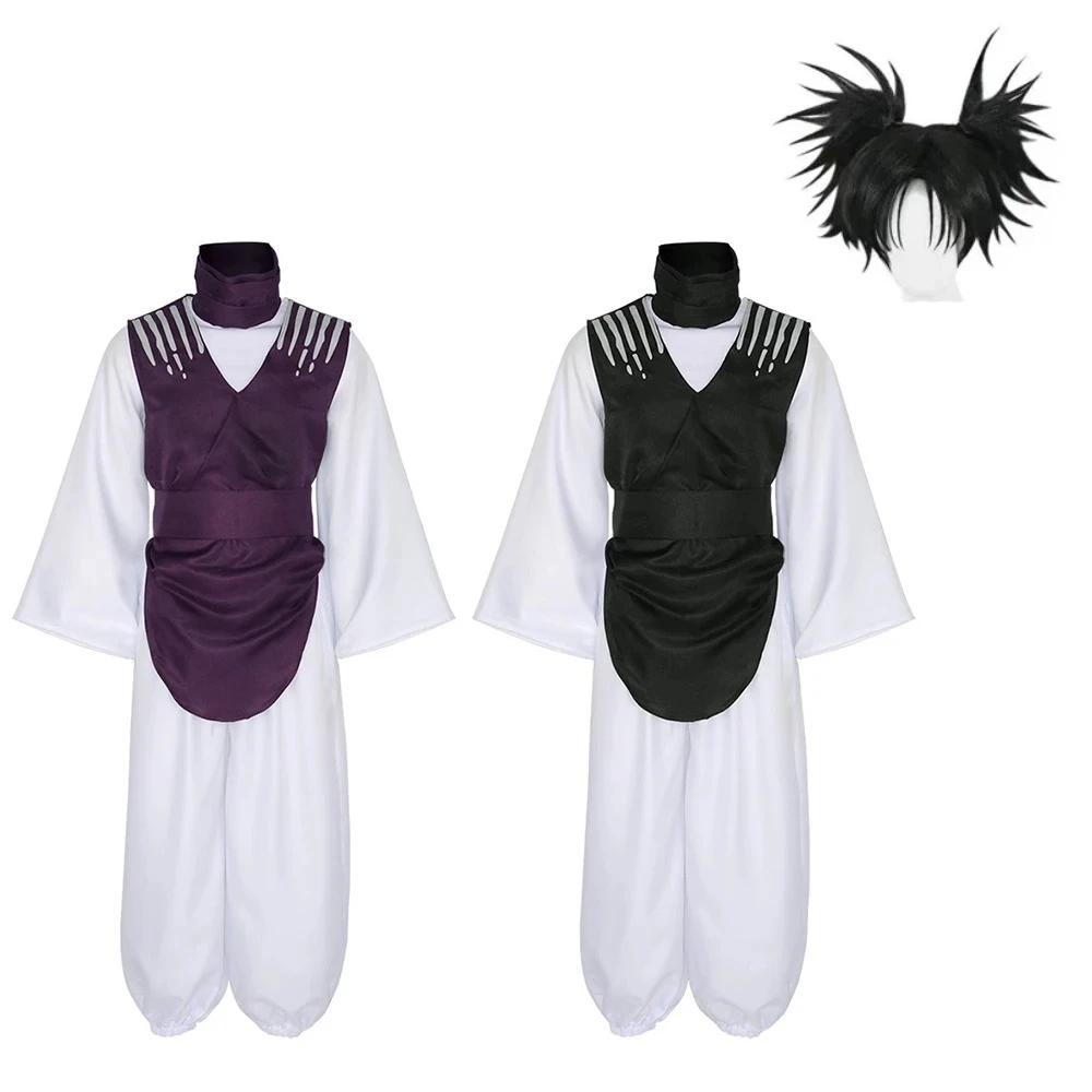 Disfraz de Cosplay de Choso del Manga Anime Jujutsu Kaisen, Top, Chaleco, Pantalones, Uniforme Borgoña, Traje de Halloween para Mujeres y Hombres