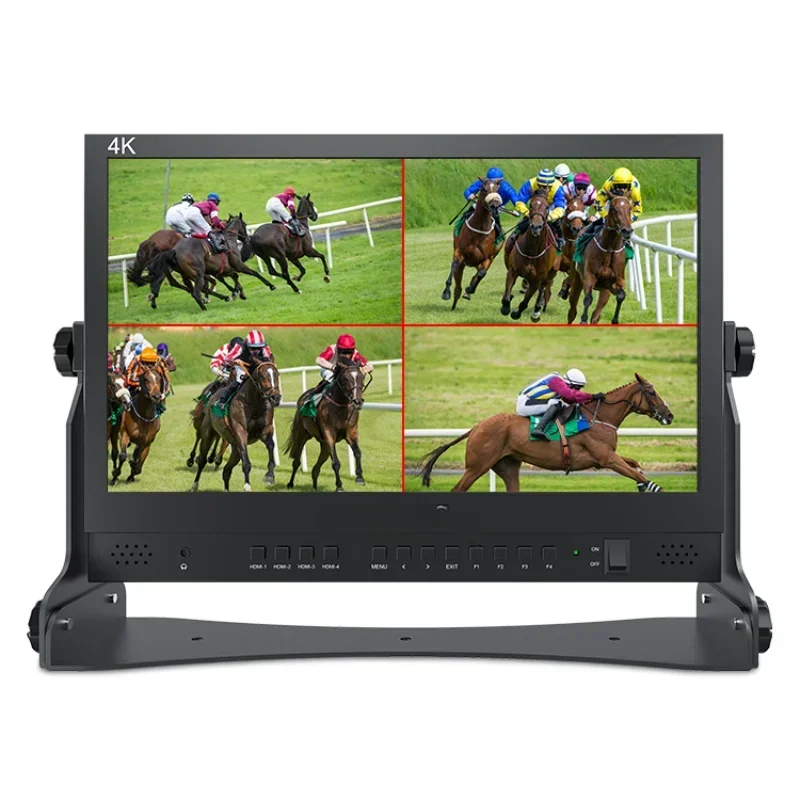 

15.6 Inch Live Streaming Broadcast Director Monitor with 4 HDMI Input Output for Mini Video Mixer