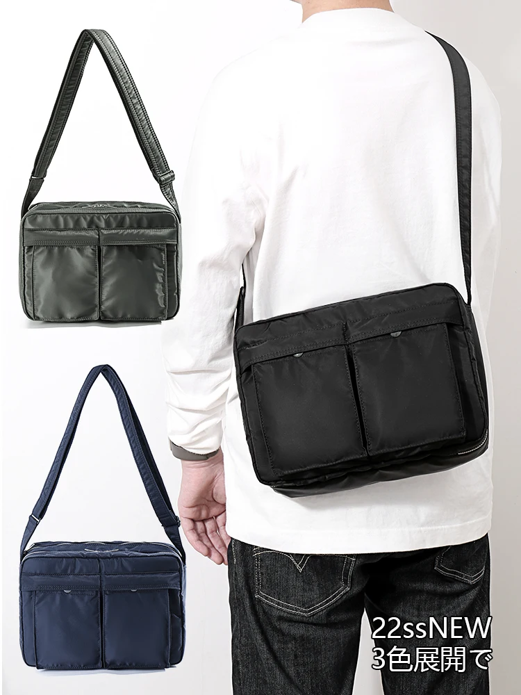 

Japanese Style Casual Shoulder Bag Waterproof Men Crossbody Bag Nylon Cloth Fanny Pack Outdoor Messenger Bag