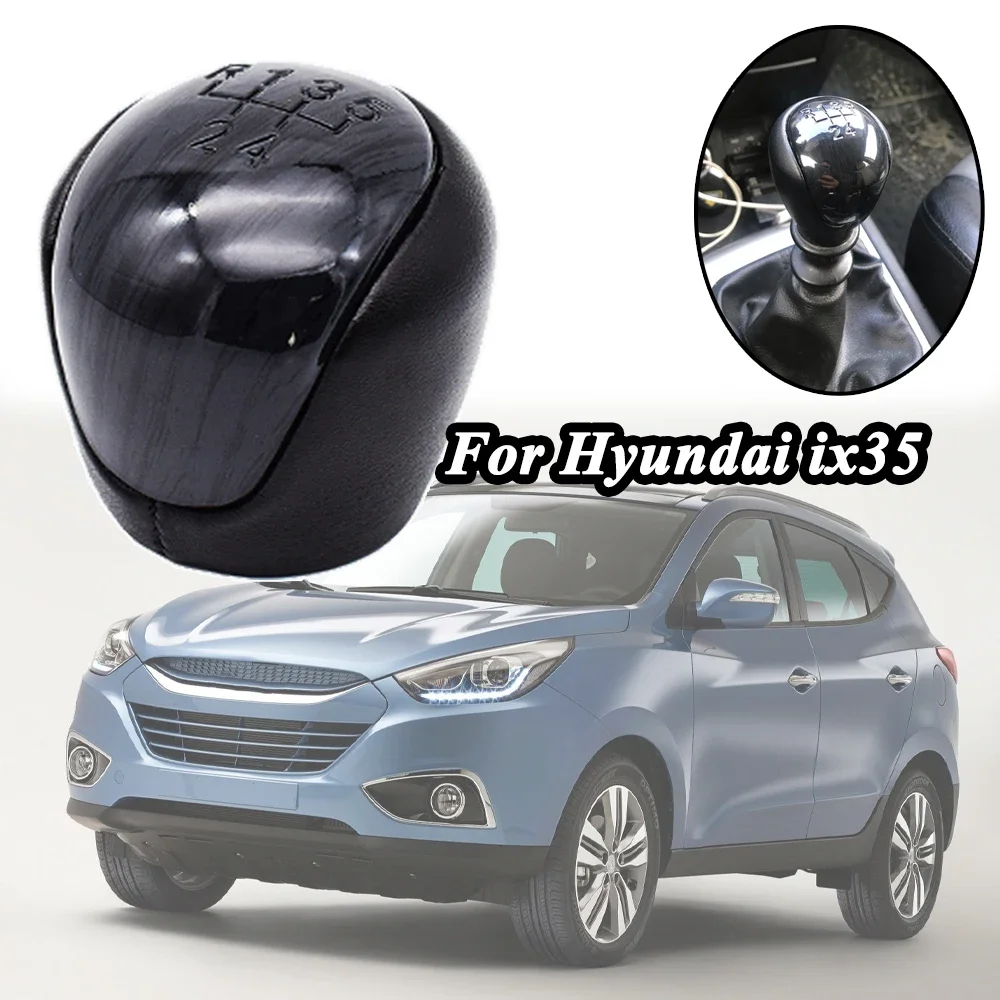 

For Hyundai Santa Inokom Santa Fe 2 2005 2006 2007 2008 - 2012 MT 5 Speed Gear Stick Shift Knob Lever Pen Adapter Replacement