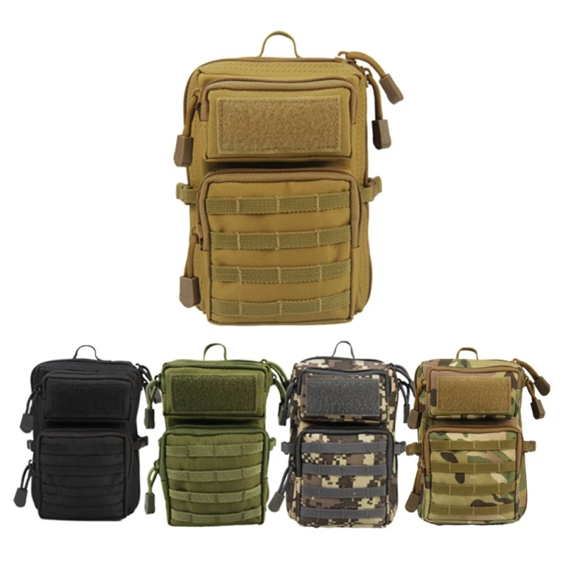 Tactical Molle Pouch marsupio Outdoor Men EDC Tool Bag Vest Pack borsa custodia per cellulare borsa da caccia