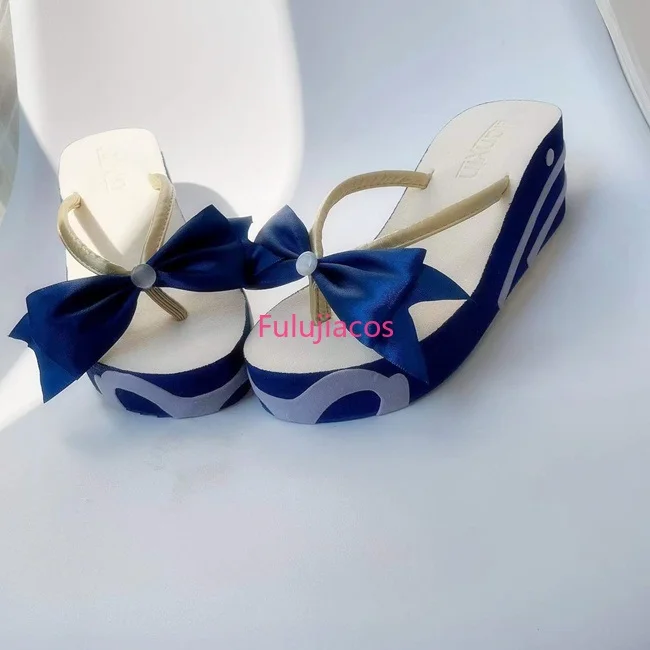 Fulujiacos genshin impacto sangonomiya kokomi cosplay sapatos anime estilo chinês dia das bruxas para homem jogo