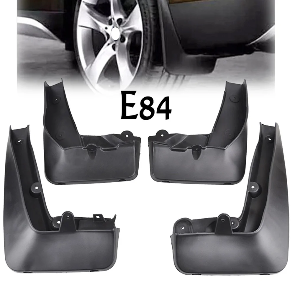 4pcs สําหรับ BMW X1 E84 2010-2015 Mud Flaps Mudflaps Splash Guards FLAP Mudguards Protector 2011 2012 2013 2014 รถอุปกรณ์เสริม