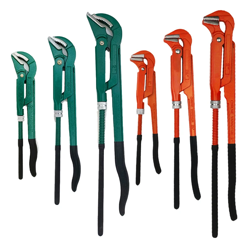 Heavy Duty Ferramentas Manuais Encanamento Torque Wrench Ajustável do Encanador Heavy Duty 45 ° 90 ° Jaws Tubo Sueco Pipe Atividade Wrench em 15 em em