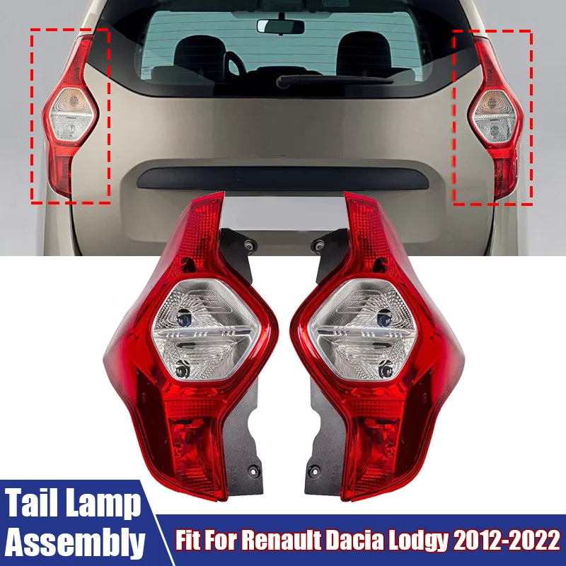 

Left, Right Car Tail Light Rear Brakelight Turn Signal Lamp Assembly Fit For Renault Dacia Lodgy 2012-2022 265558016R/265502184R