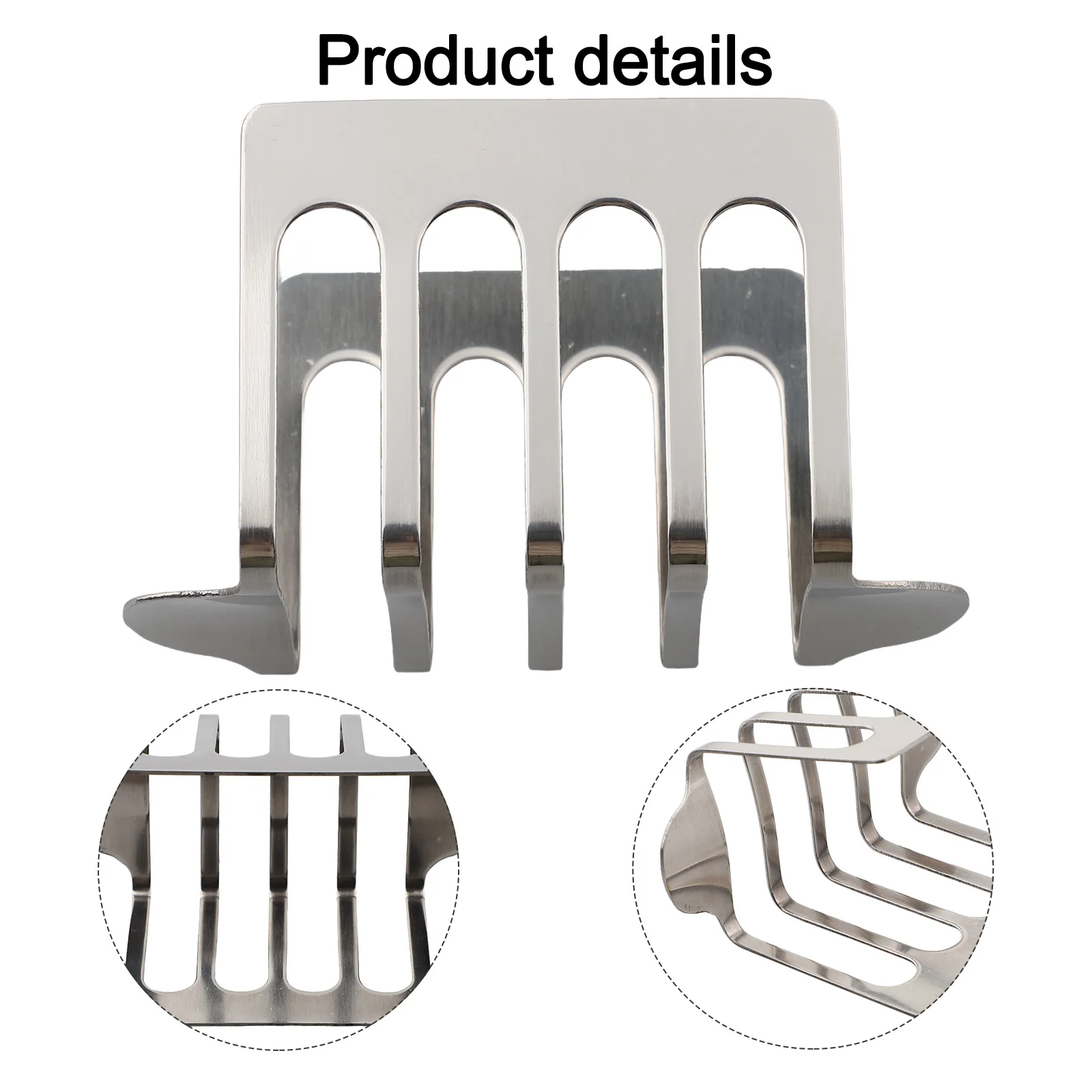 

Everyday Use Stainless Steel Rack Appliance Silvery Modern Toast Rack Secure Place For Toast Stable Toast Holder