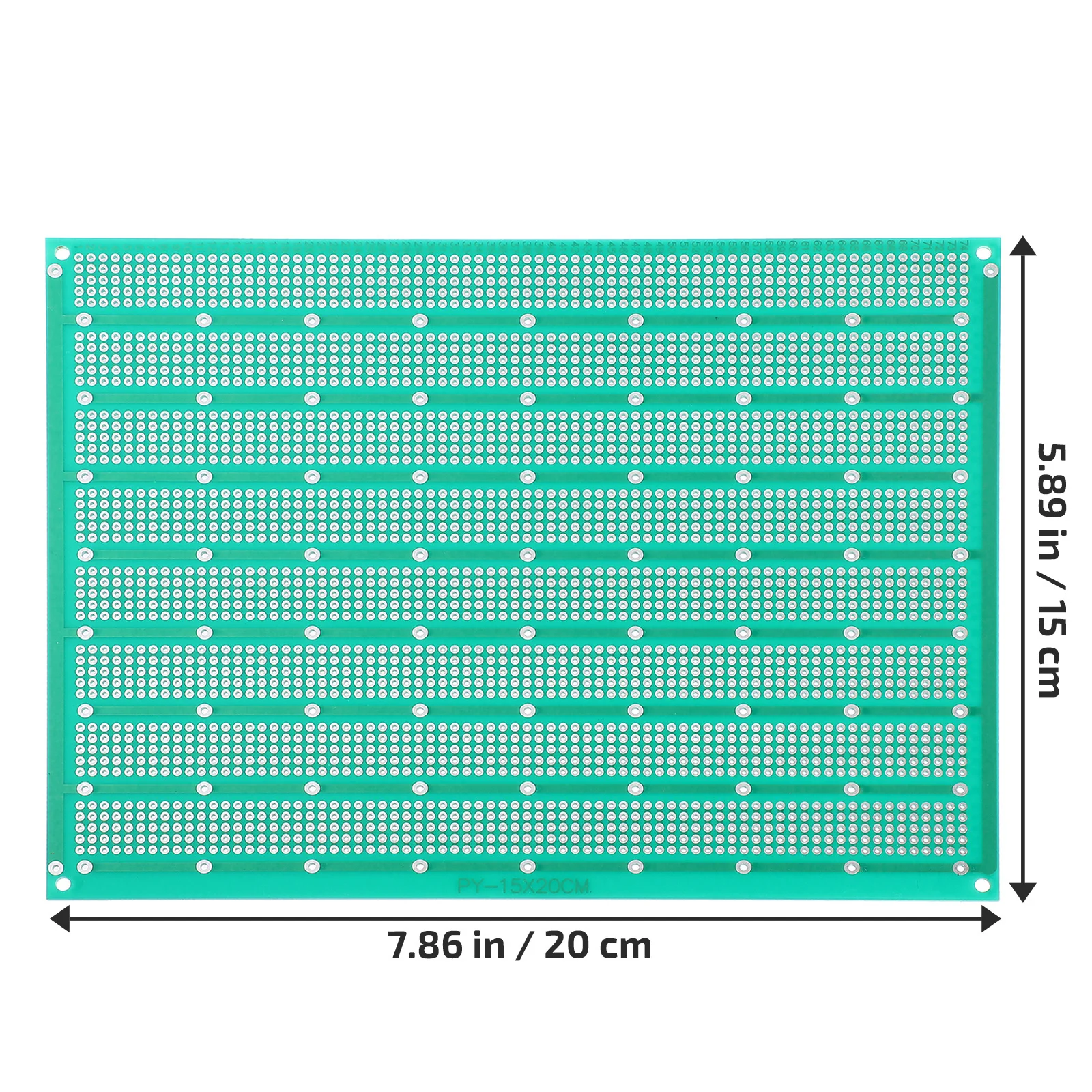1 قطعة لوحة دوائر كهربائية تجريبية لوحة قابلة للحام لمشاريع الإلكترونيات ذاتية الصنع لوازم لوحة الدائرة العالمية