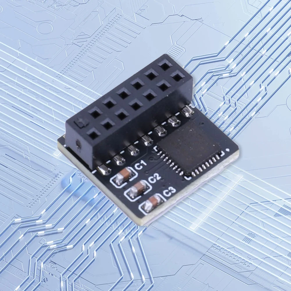 TPM 2.0 暗号化セキュリティモジュール 14 ピン SPI TPM2.0 セキュリティモジュール暗号化セキュリティボード ASUS マザーボードに適合