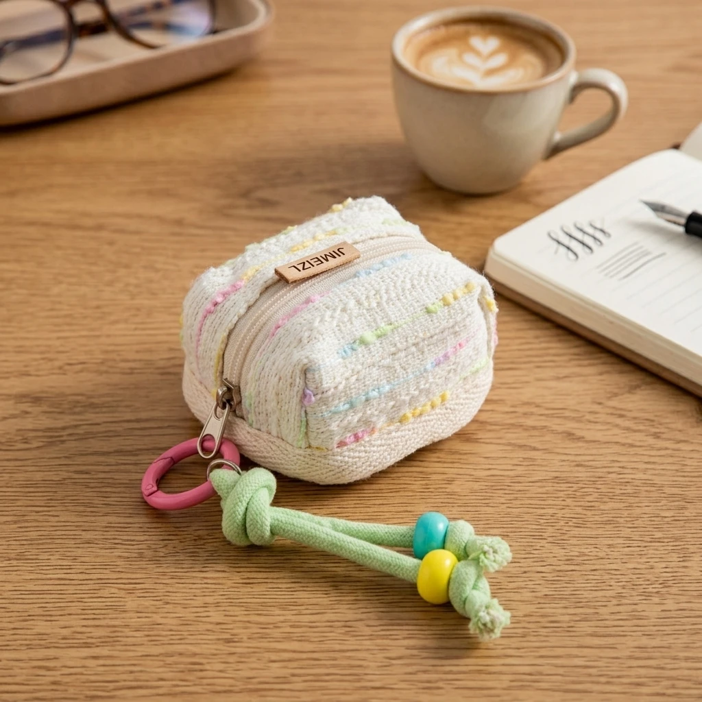 Portable Coin Purse For Bluetooth-compatible Earbuds Storage Case Durable Nylon Material Travel Friendly