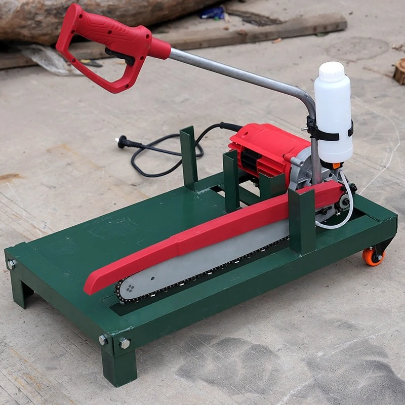 Electric Firewood Saw High Power Wood Cutter Desktop Timber Cutting Machine Rural Household Log Splitter Sawing Tool 15A Motor