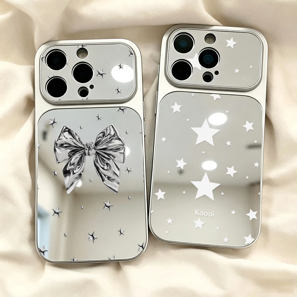 Phone Cases Korean - Korean INS Bow Mirror Phone Case